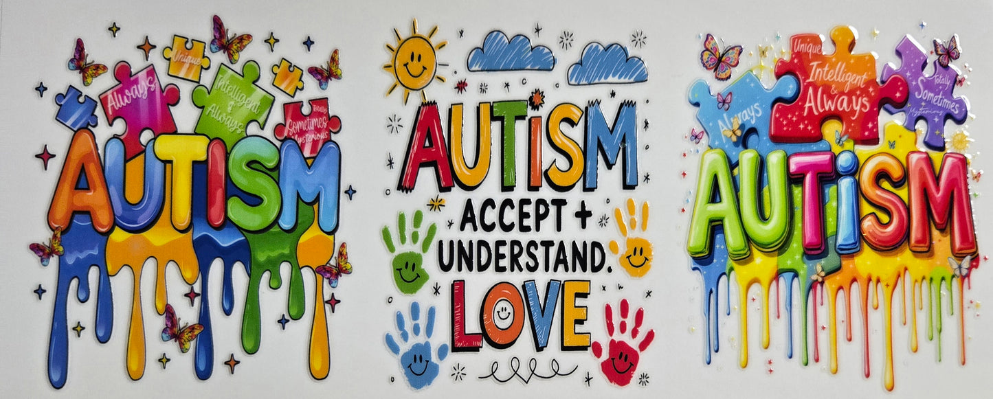 Autism/Cancer & Nurse UV DTF Wraps