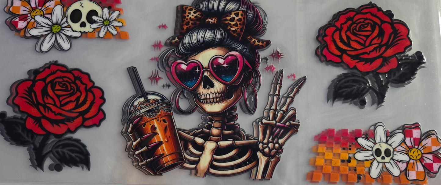 Skeleton Vibes UV DTF Wraps