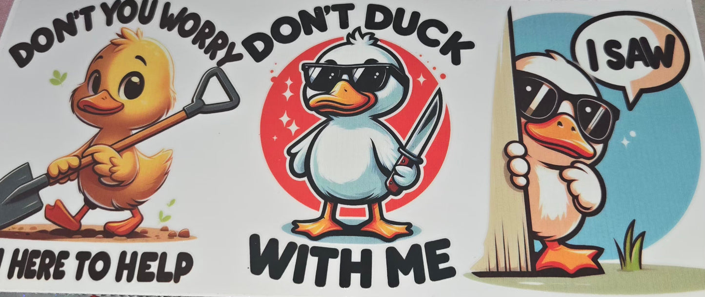 Duck UV DTF Transfer Decals Duck
