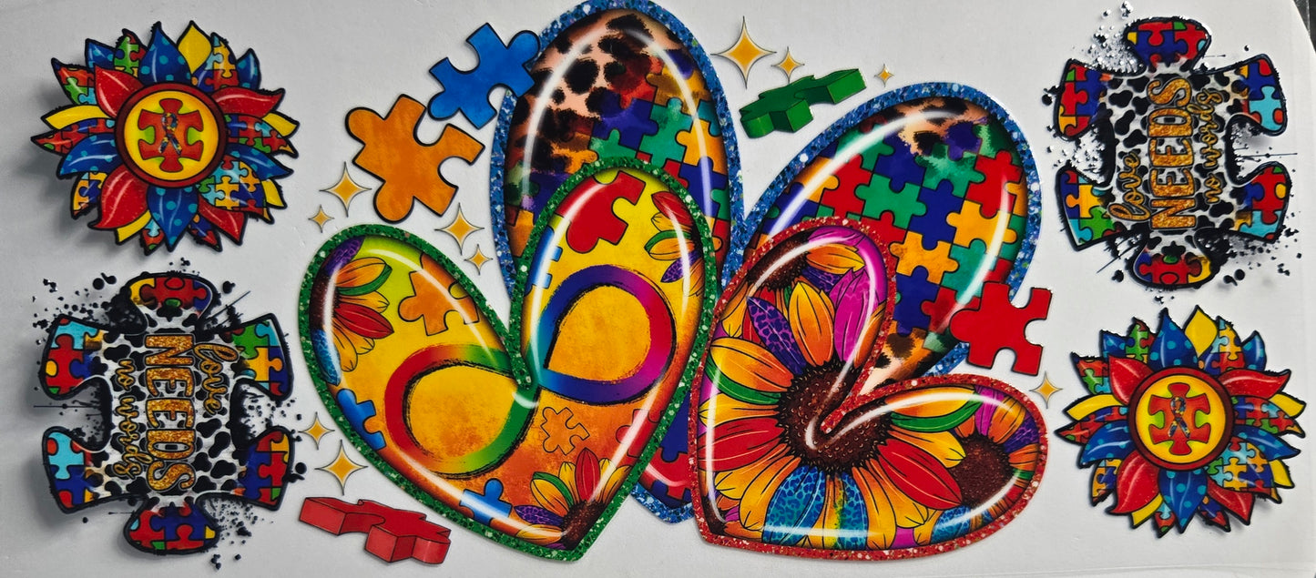 Autism/Cancer & Nurse UV DTF Wraps