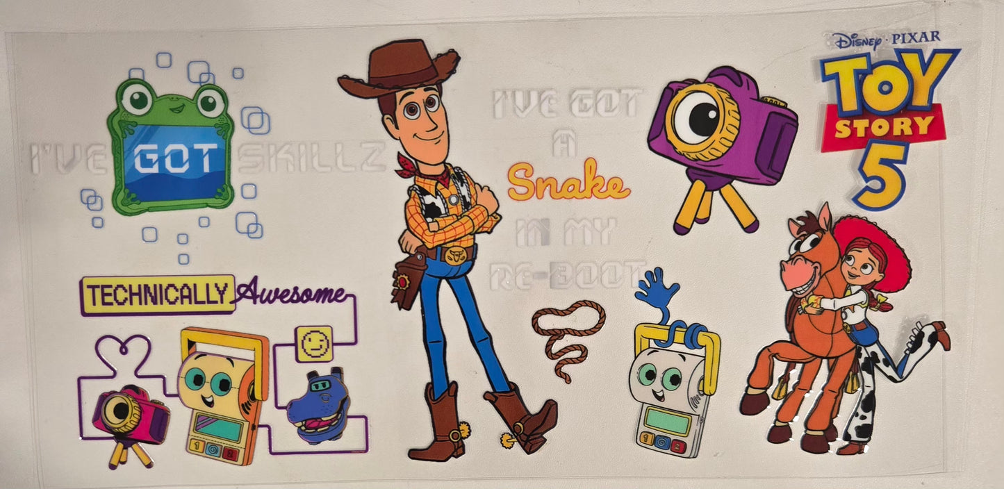 Toy Story Character UV DTF Wraps