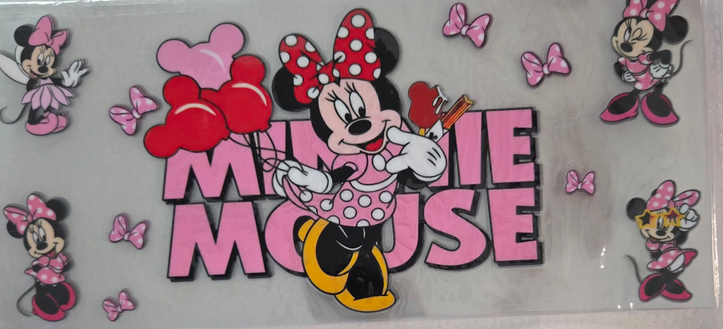 Mickey/ Minnie Mouse, Pooh Bear UV DTF Wraps