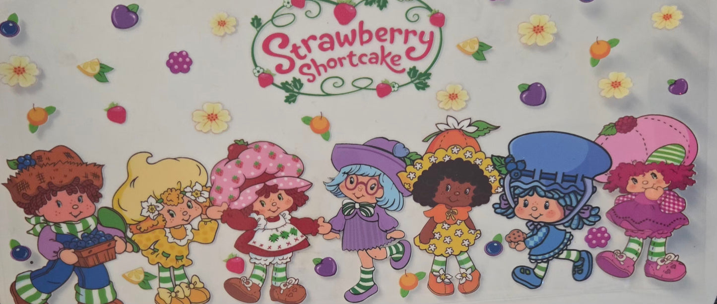 Strawberry Shortcake, strawberries, strawberry Ice cream & Rainbow Brite