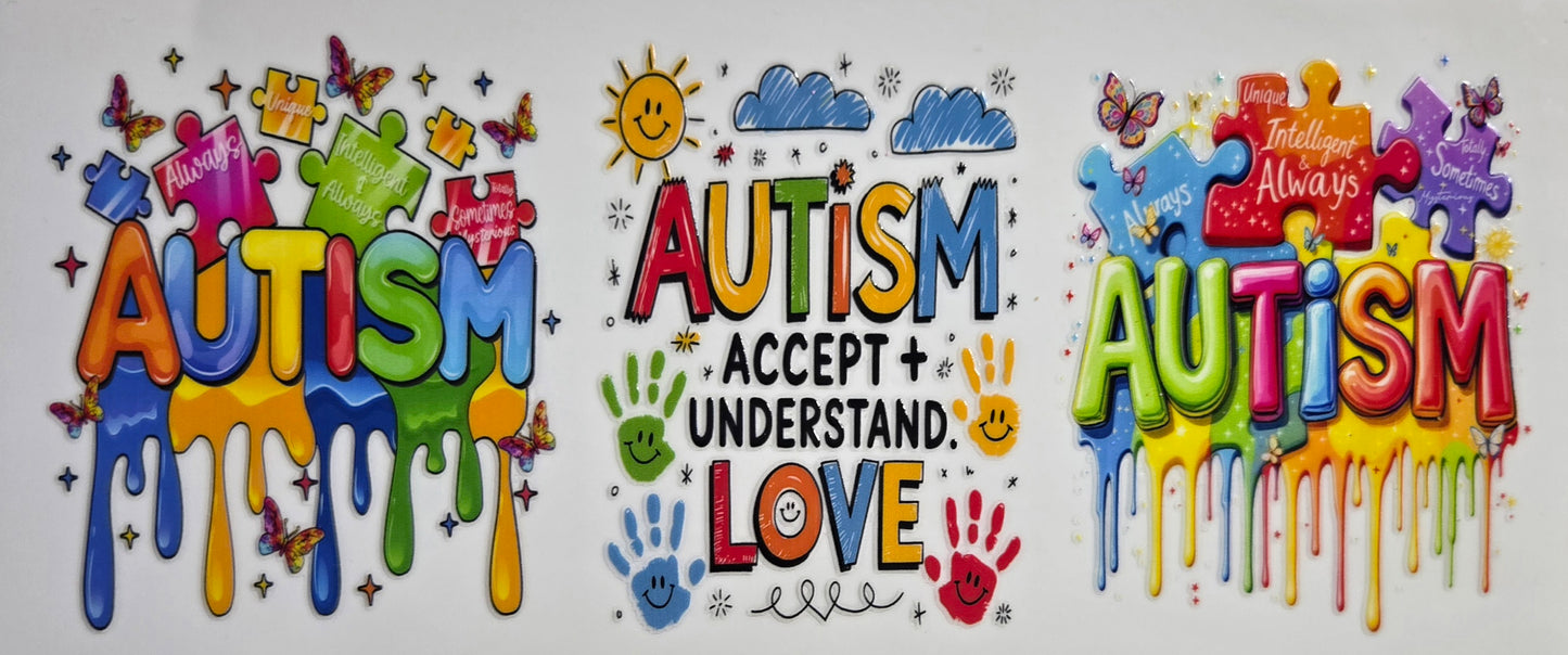 Autism/Cancer & Nurse UV DTF Wraps