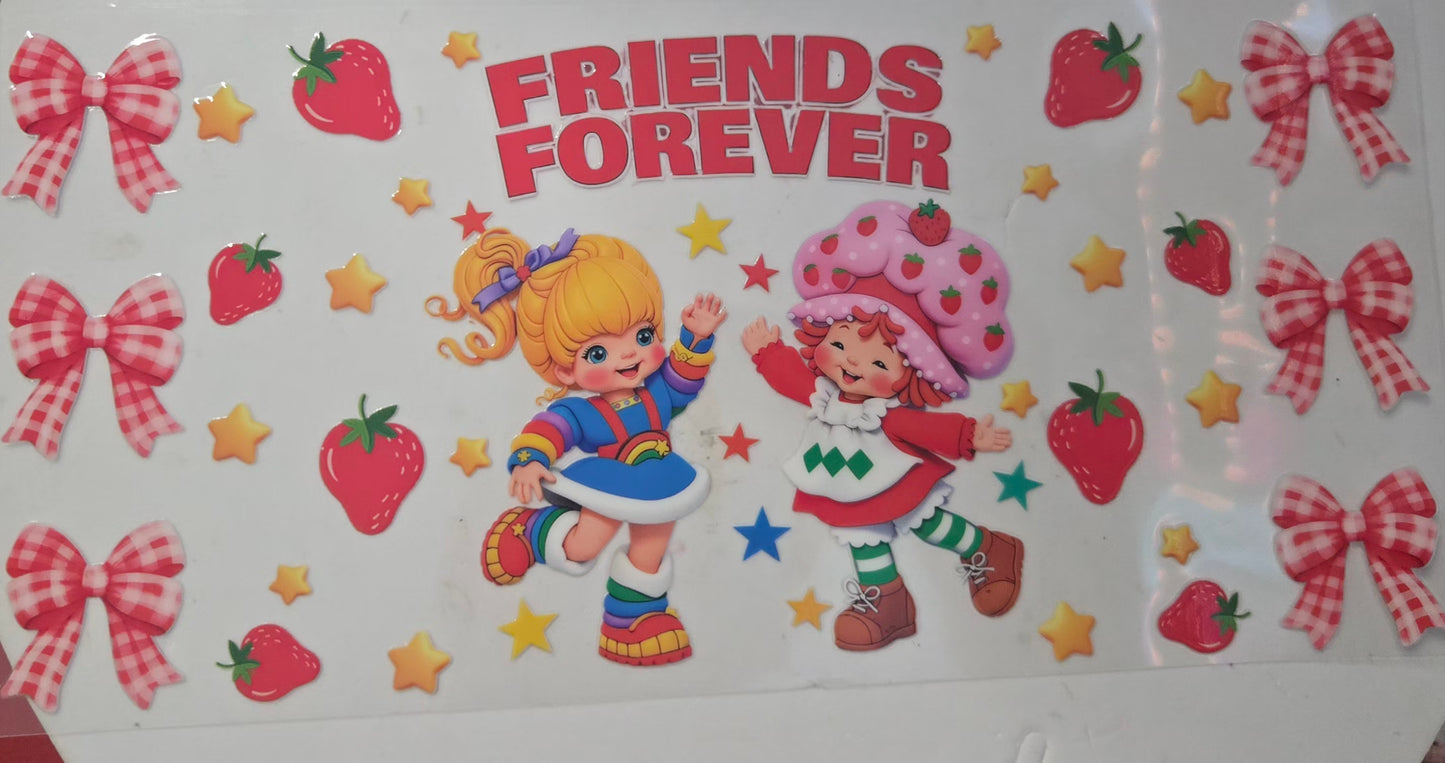 Strawberry Shortcake, strawberries, strawberry Ice cream & Rainbow Brite