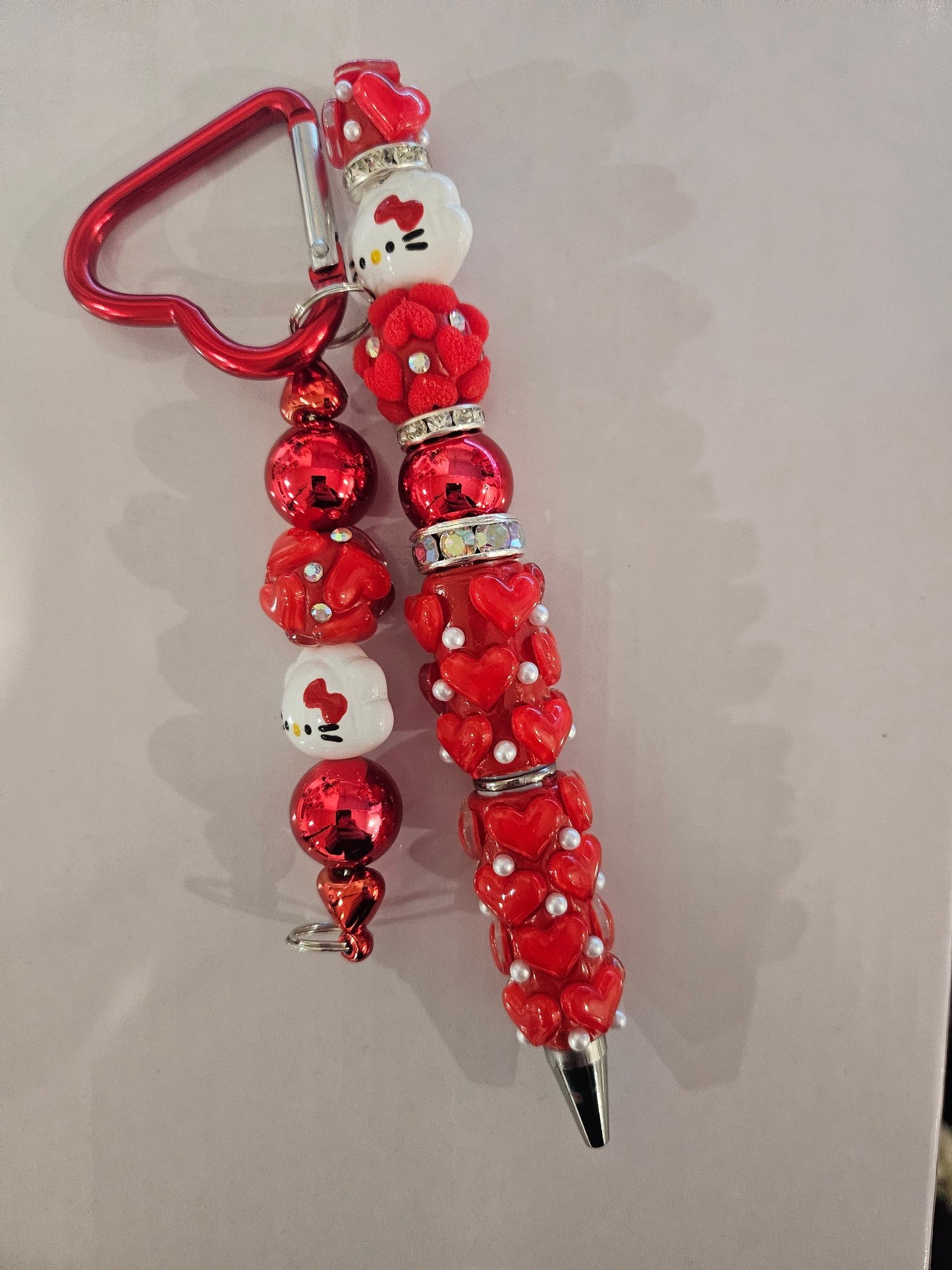 Heart Keychain & Pen Bundle